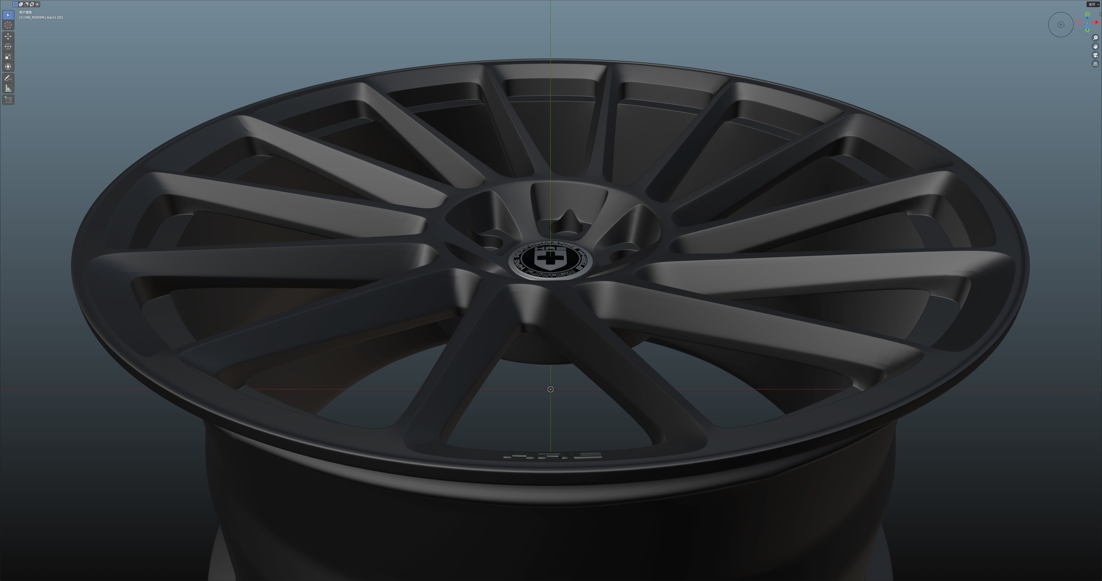 HRE RS309M Low-poly 3D model_13