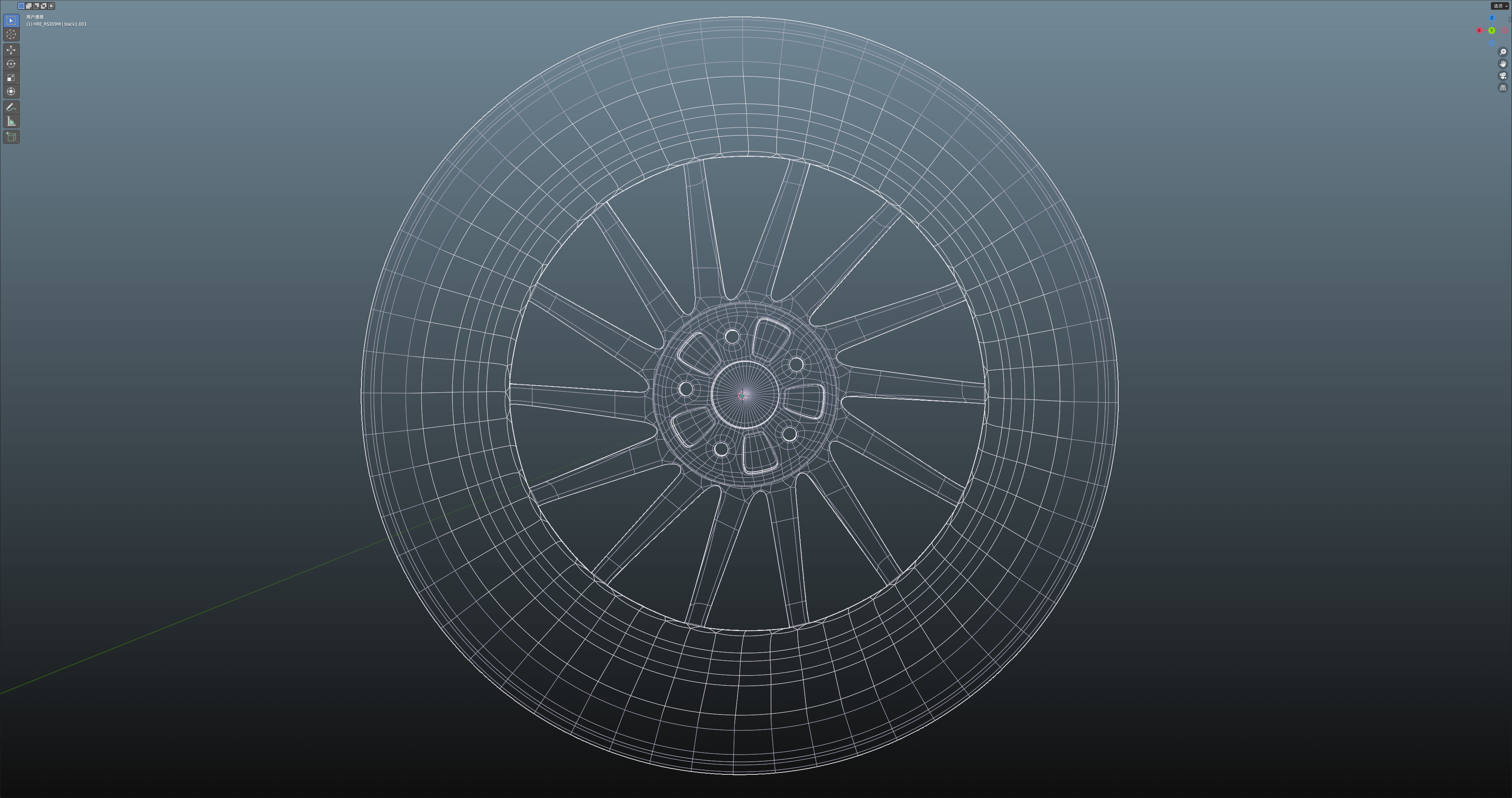 HRE RS309M Low-poly 3D model_21