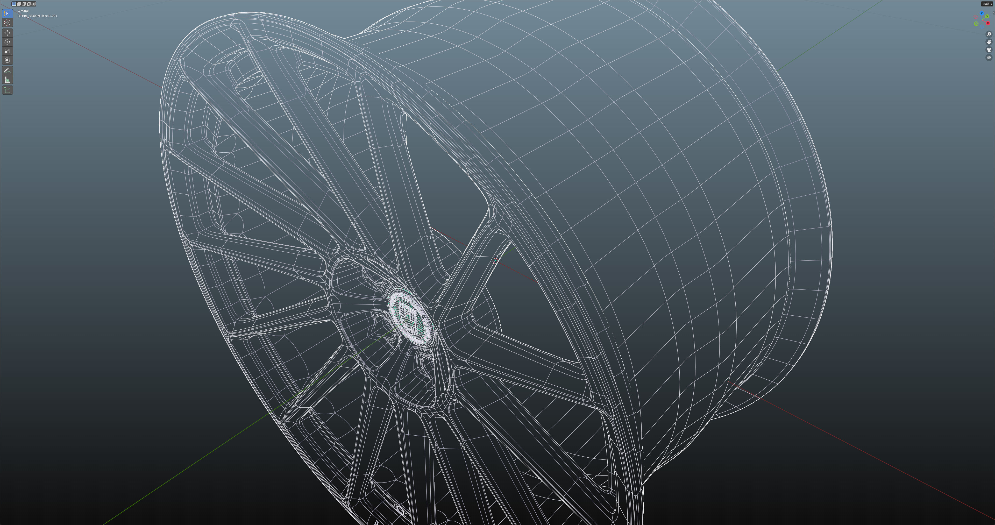 HRE RS309M Low-poly 3D model_24