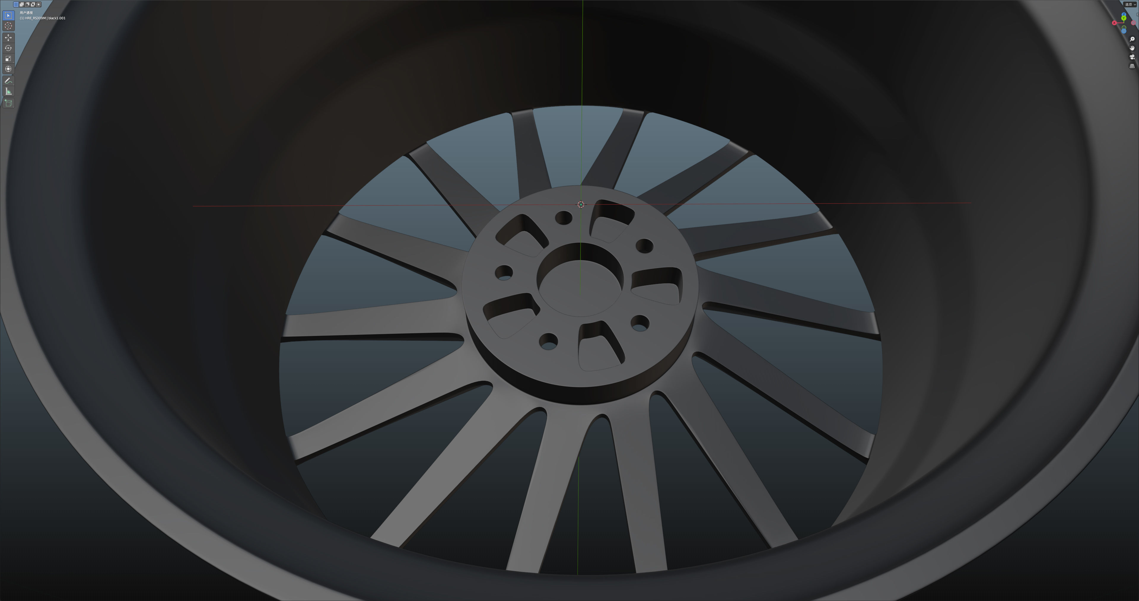 HRE RS309M Low-poly 3D model_15