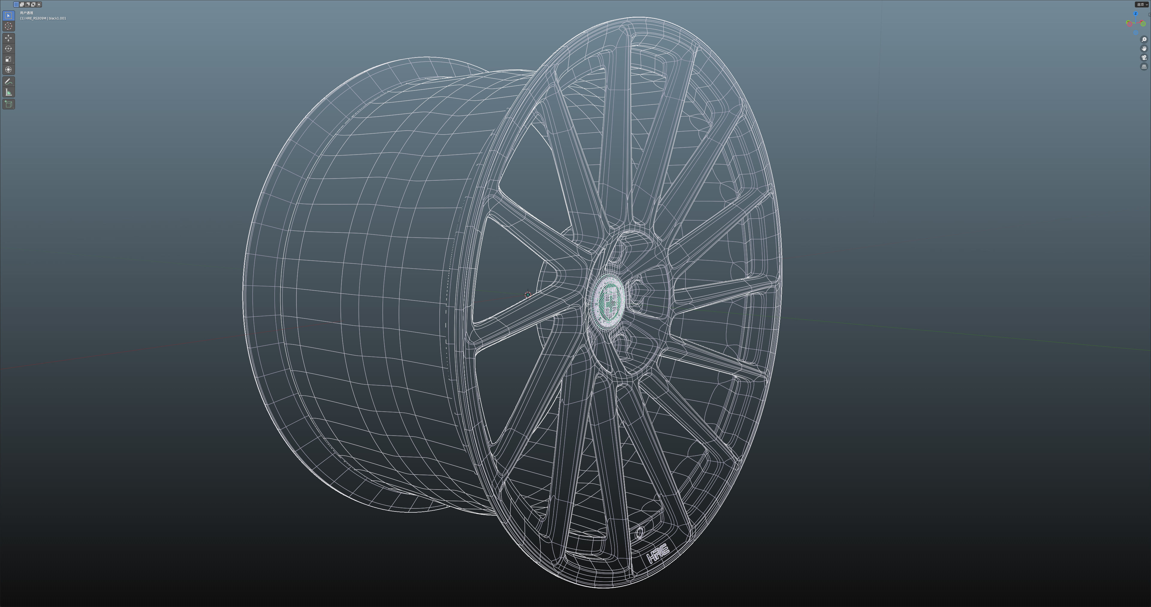 HRE RS309M Low-poly 3D model_19