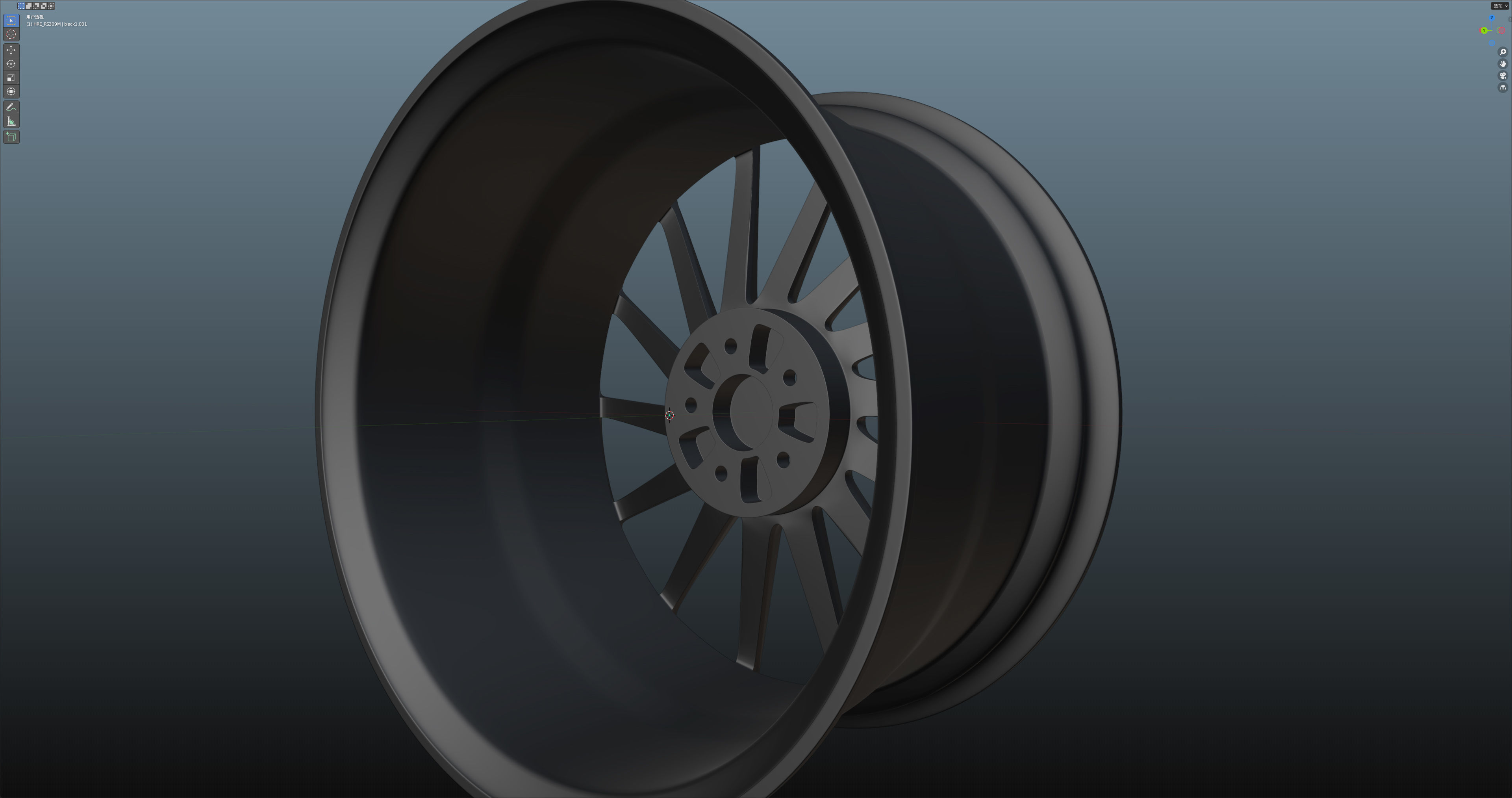 HRE RS309M Low-poly 3D model_17