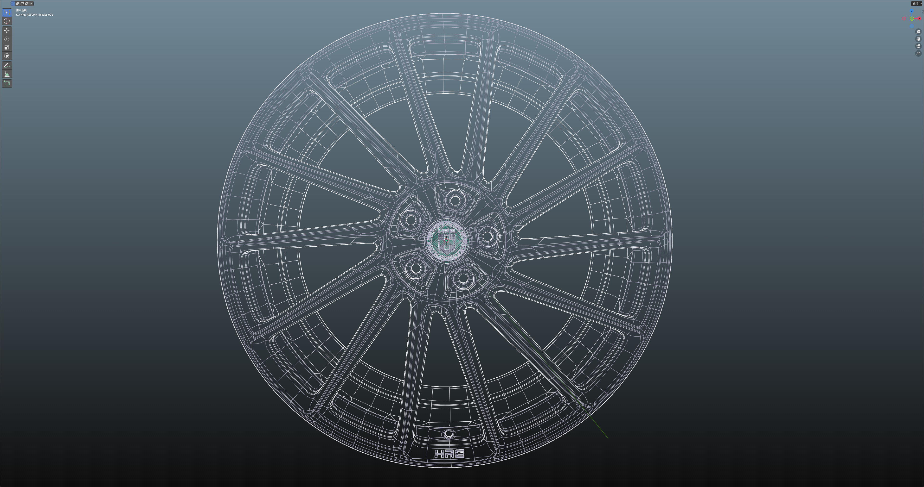 HRE RS309M Low-poly 3D model_18