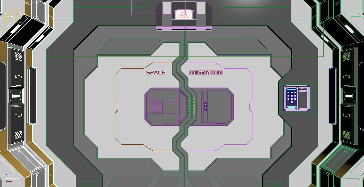 space station astronaut  shuttle 3D model_8