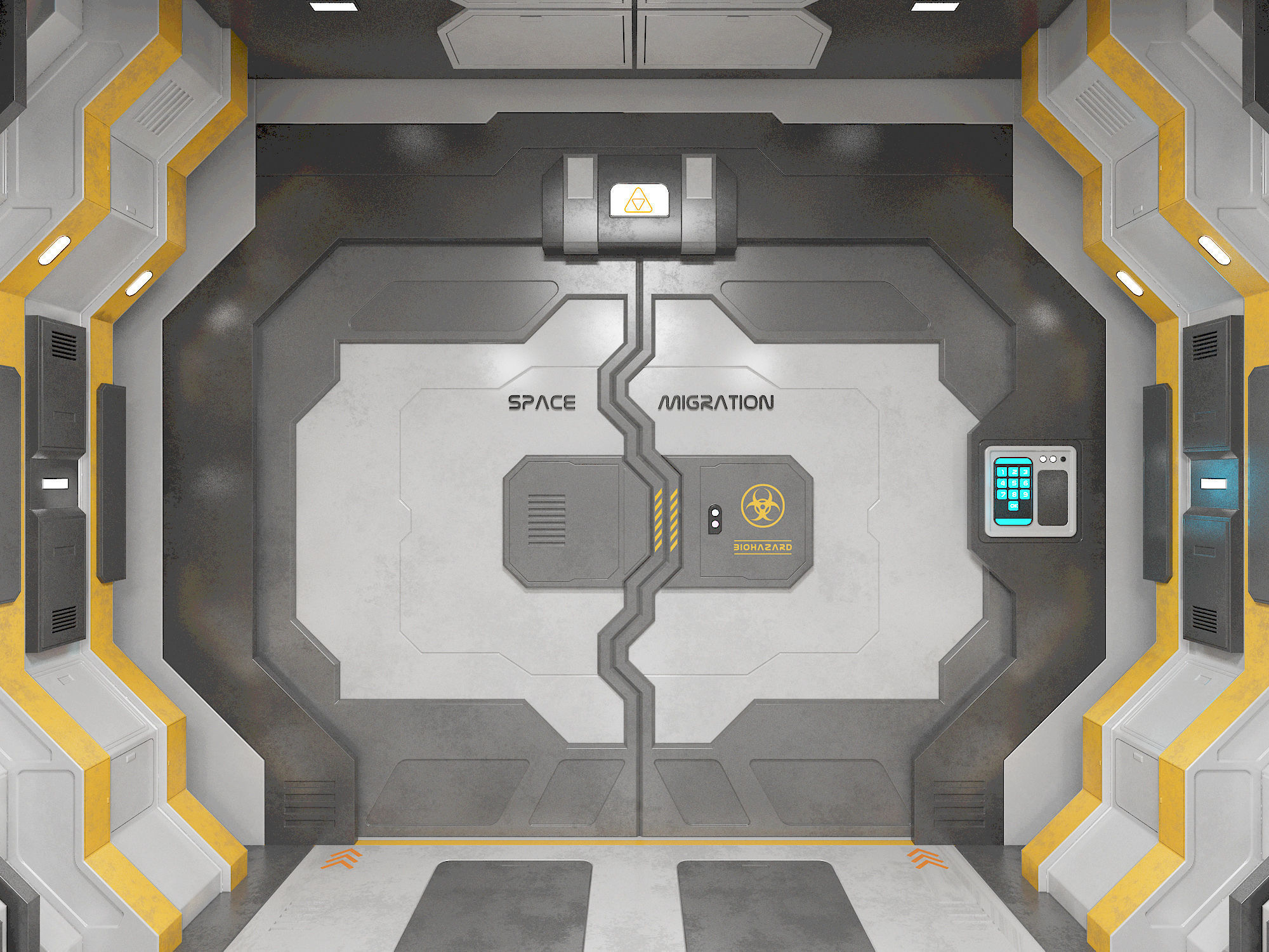 space station astronaut  shuttle 3D model_2