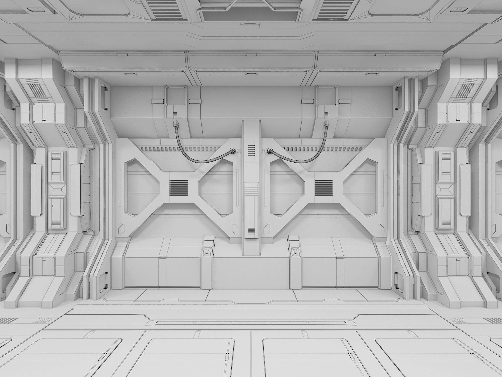 space station astronaut  shuttle 3D model_4