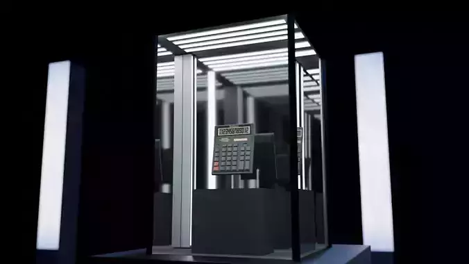 Brilliant BS-777M calculator 3D model 3D model