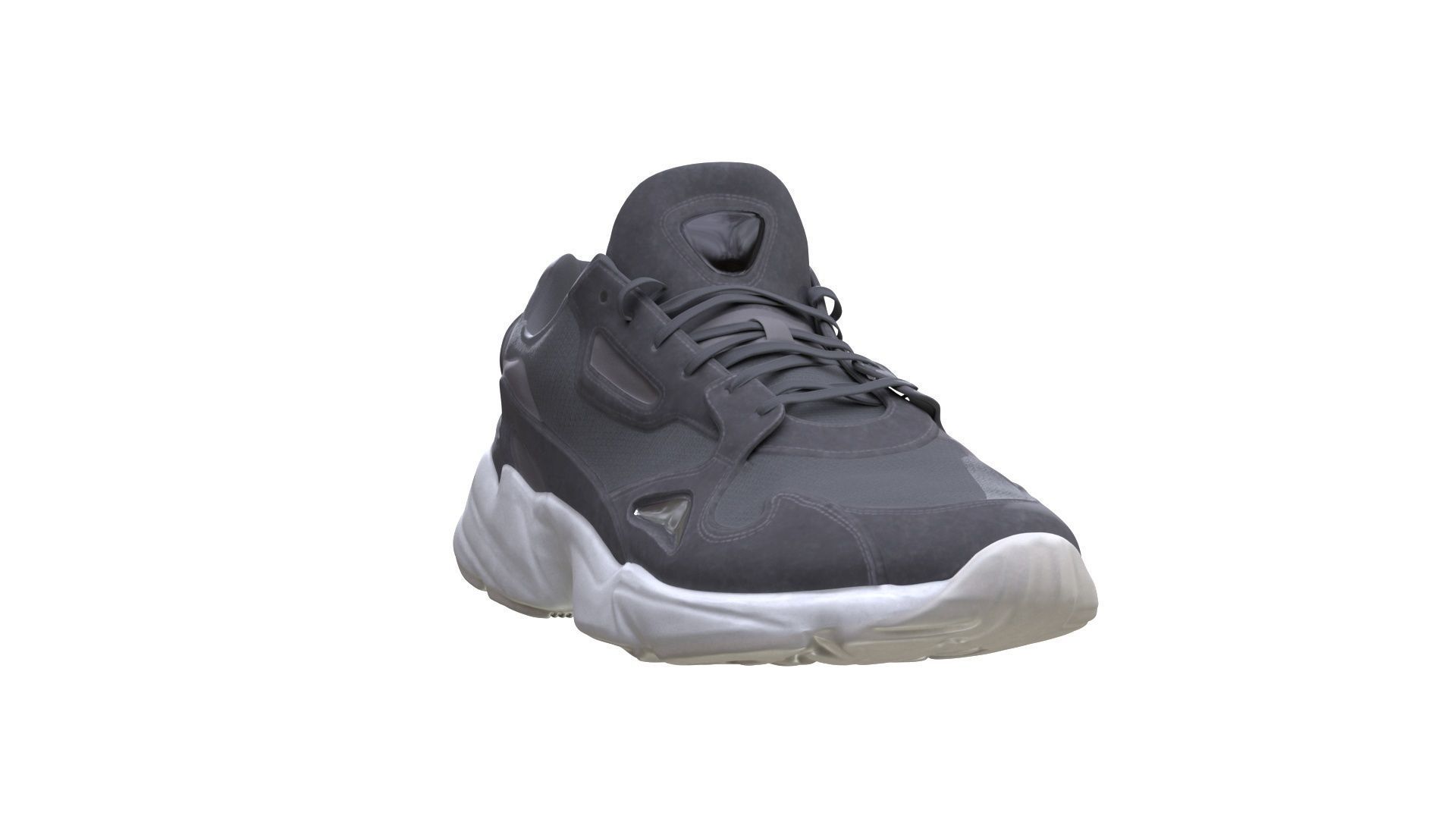 Sneakers Low-poly 3D model_2