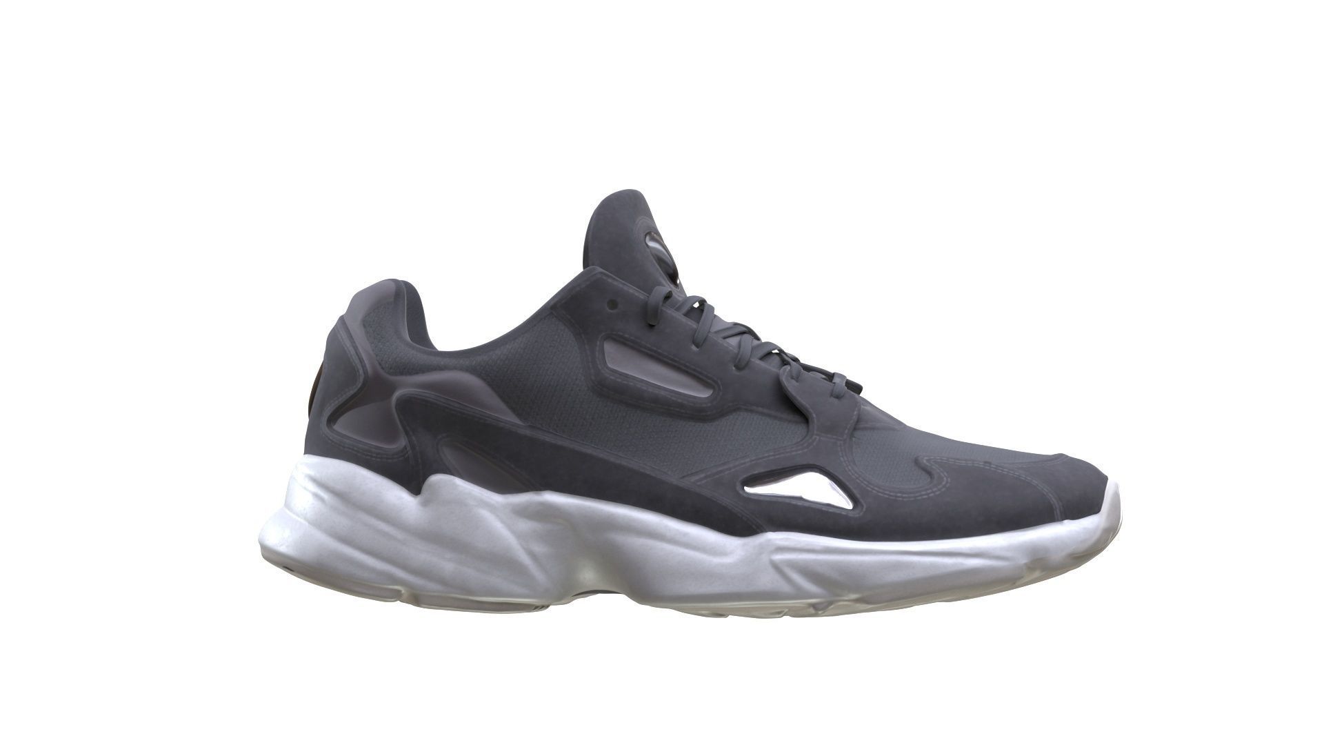 Sneakers Low-poly 3D model_8