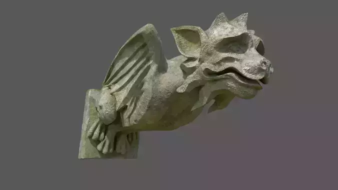 Gargoyle10 Low-poly 3D model