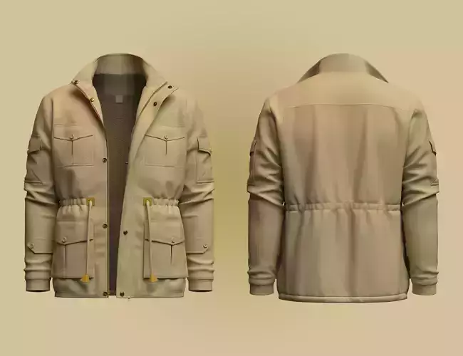 Winter Jacket 3d Model
