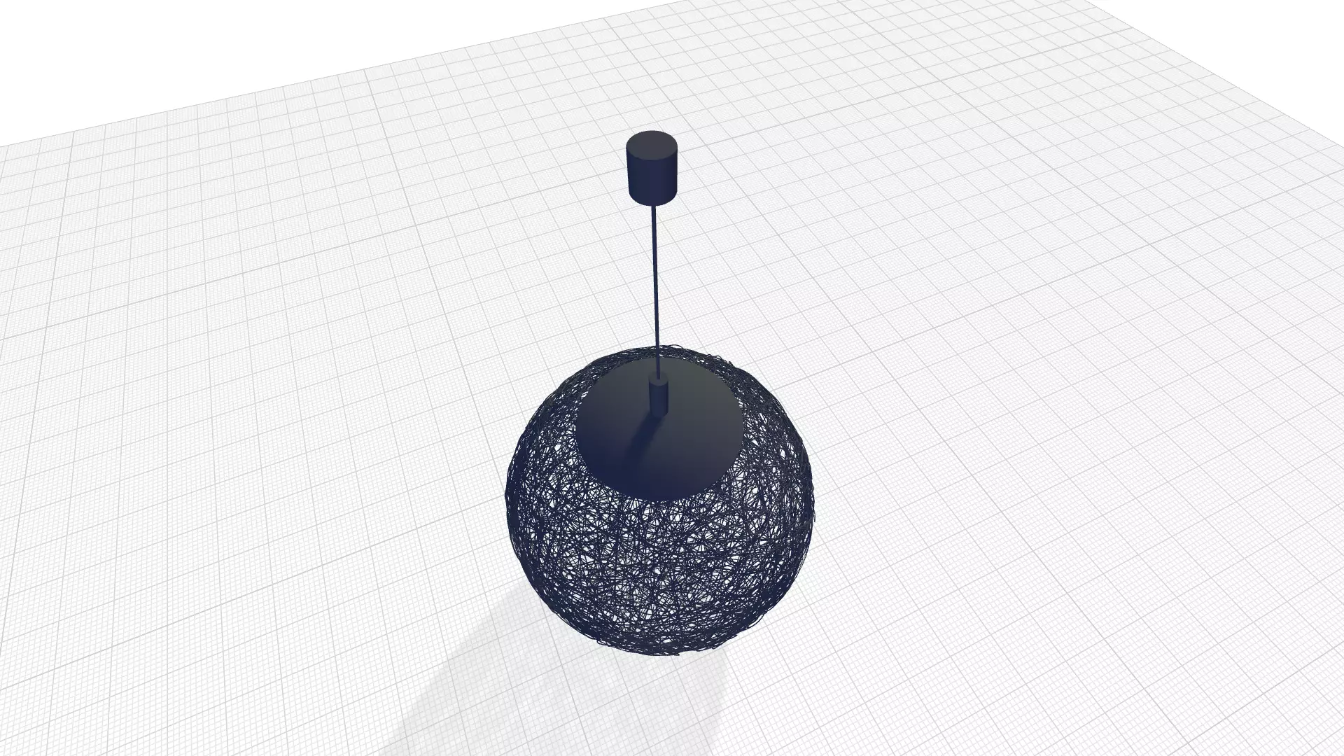 Keen Light Sphere Pendant 3D model_0