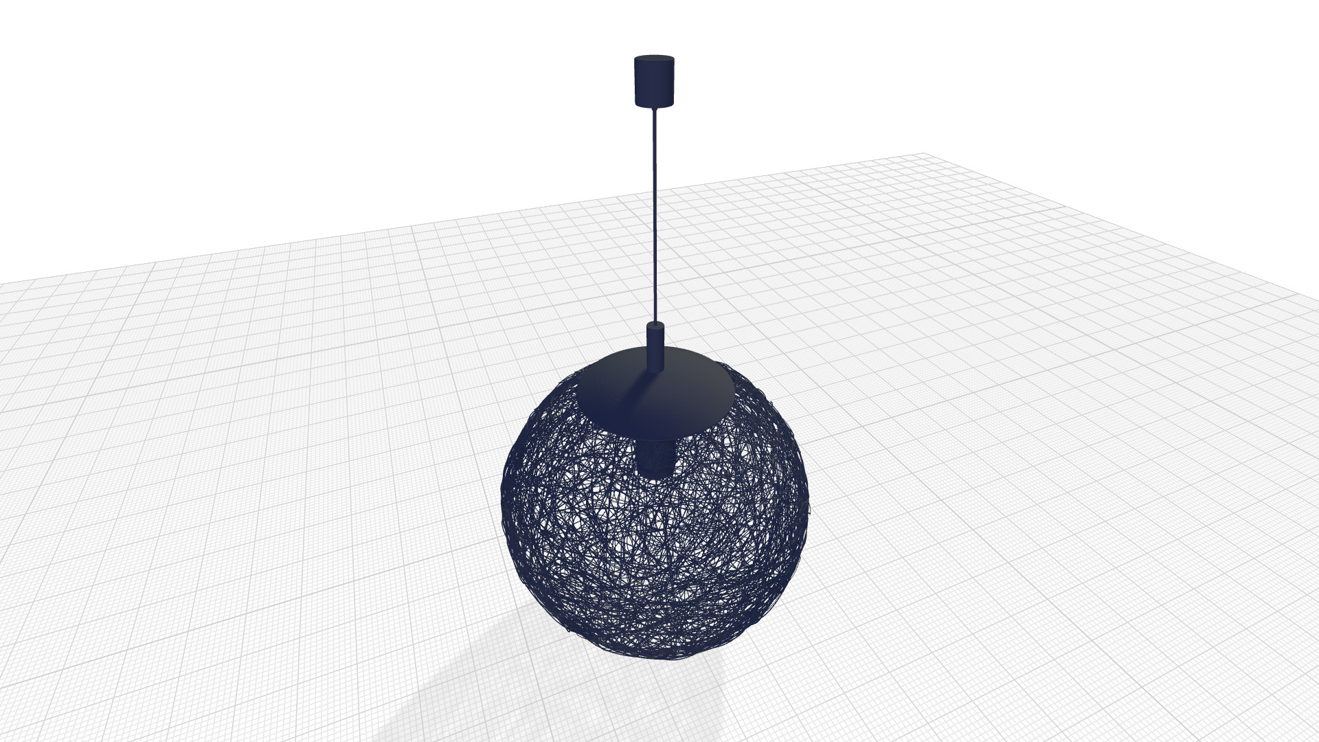 Keen Light Sphere Pendant 3D model_1