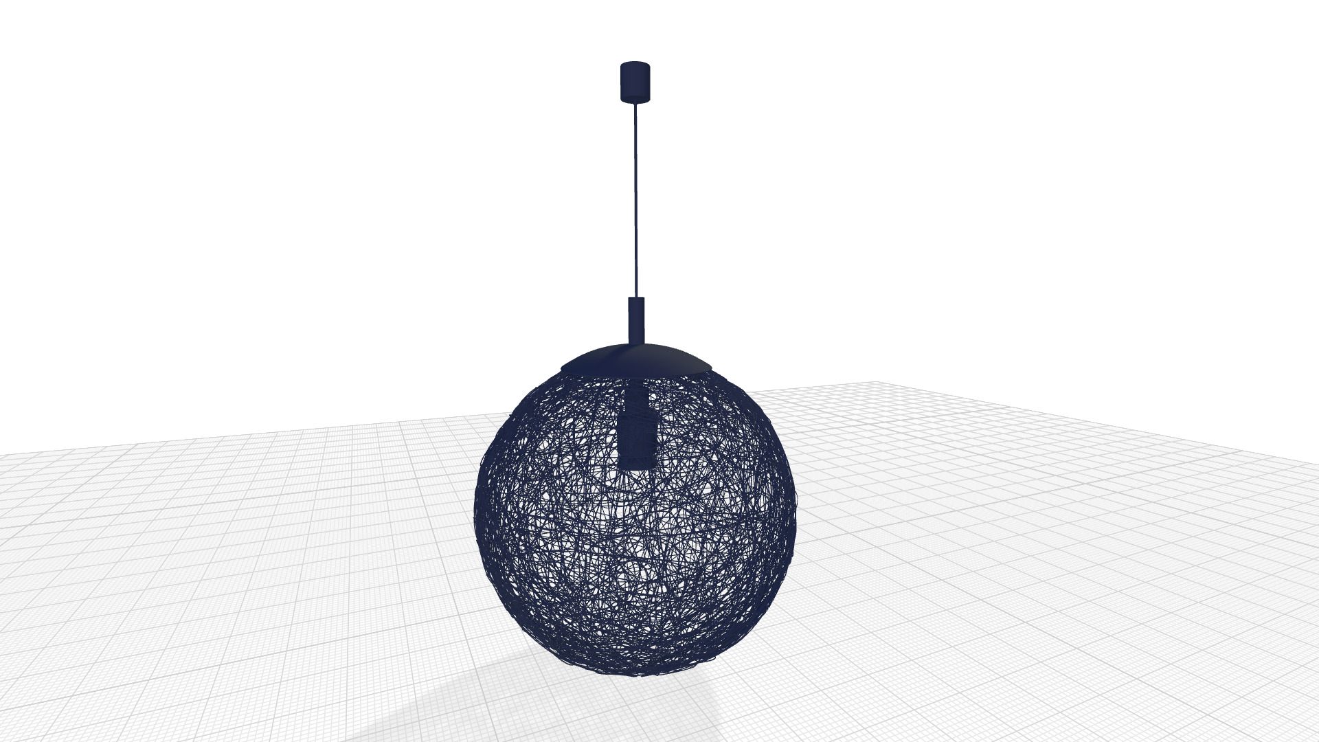 Keen Light Sphere Pendant 3D model_2