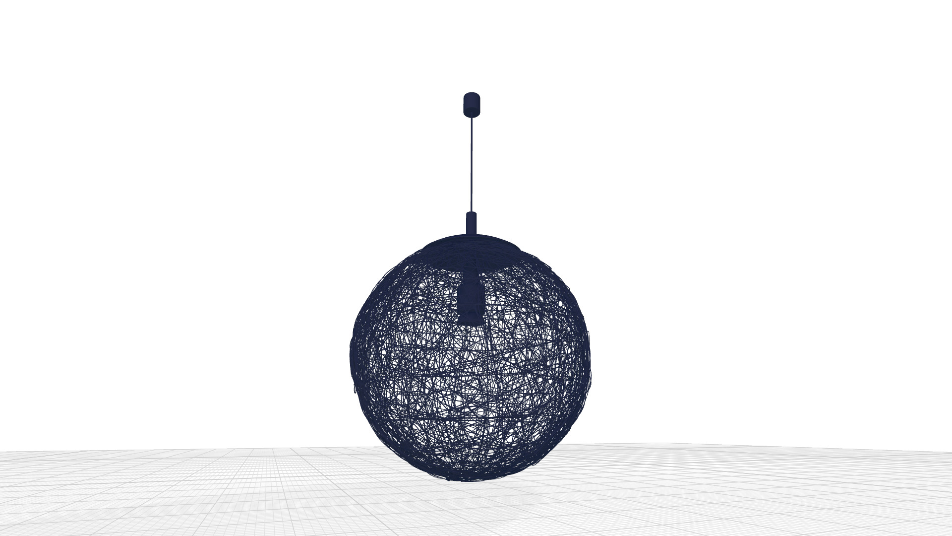 Keen Light Sphere Pendant 3D model_3