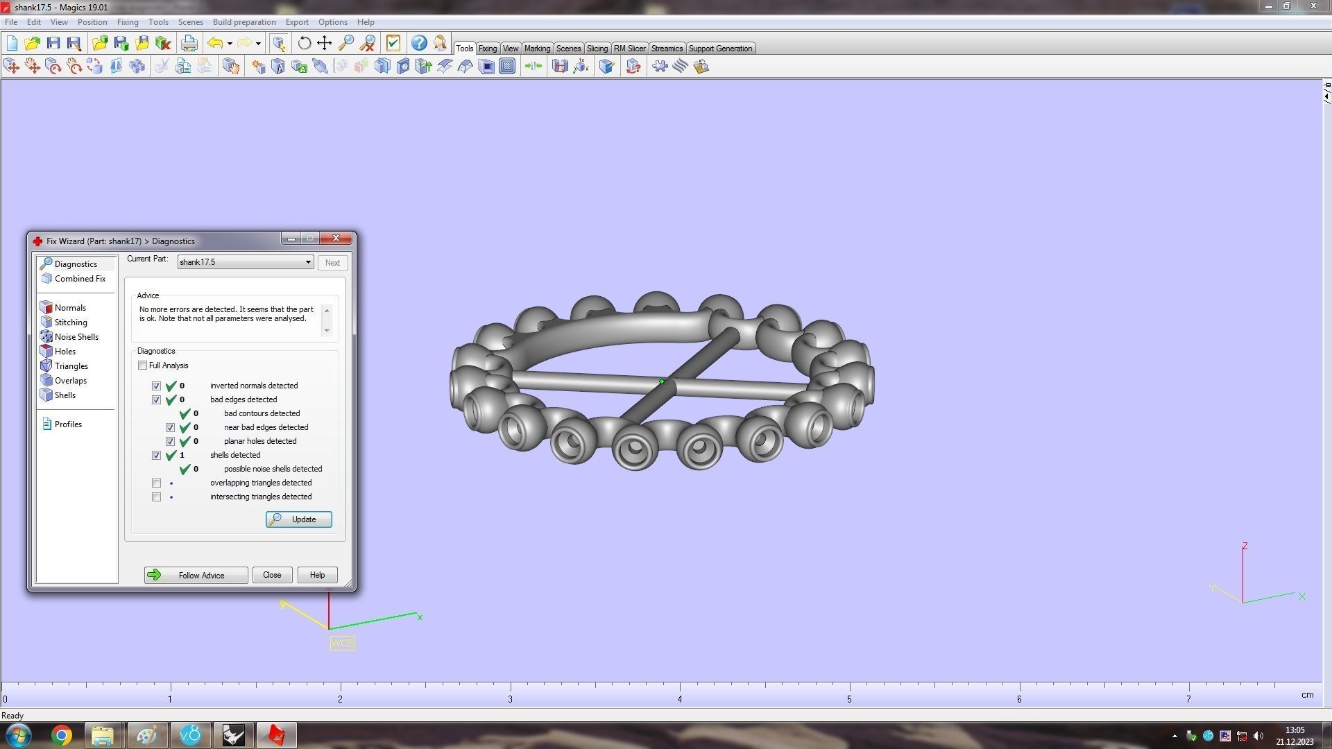 Clash Ring Diamonds 17 5mm 3D print model_18