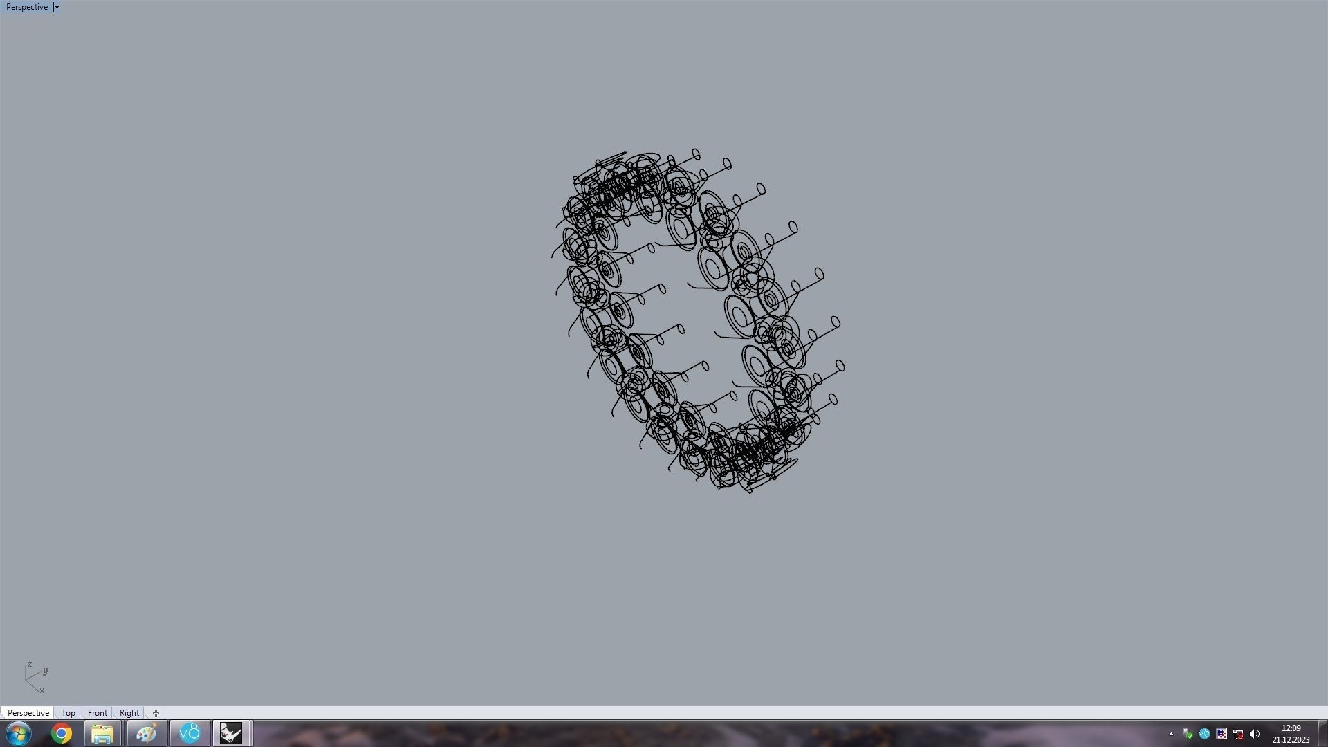Clash Ring Diamonds 17 5mm 3D print model_11