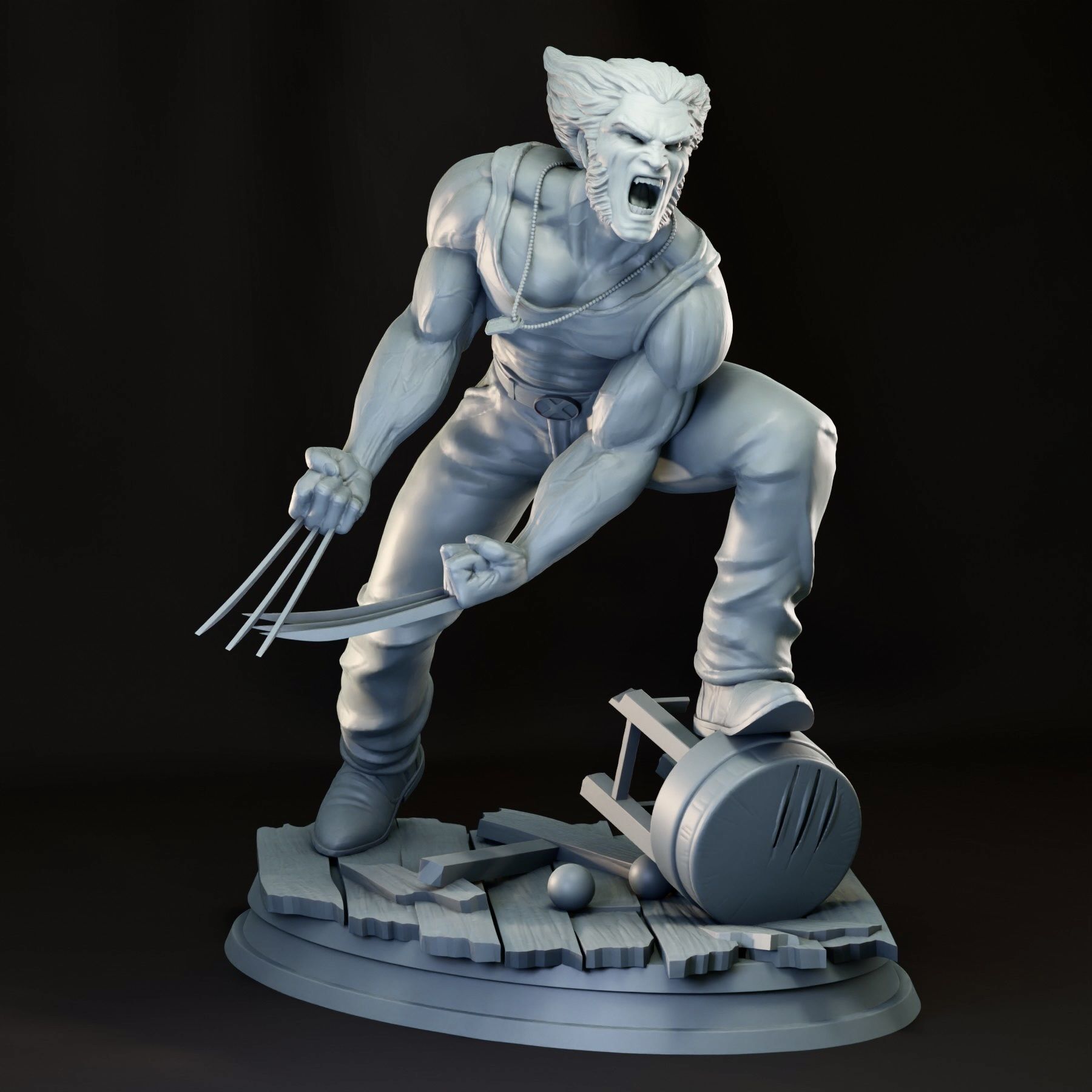 Wolverine 3D model 3D printable | CGTrader
