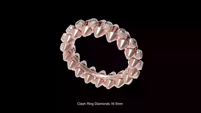 Clash Diamonds Ring 3D Model Collection