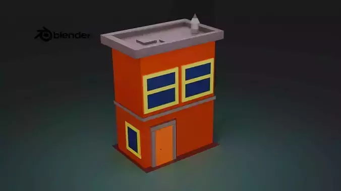 Low poly building