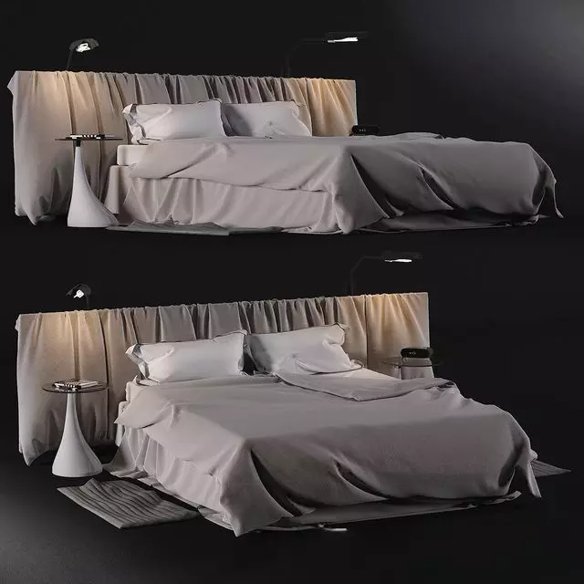 Archviz Bed Free Sample Free 3D model_0
