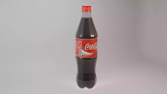 Coca Cola Bottle Low-poly 3D model