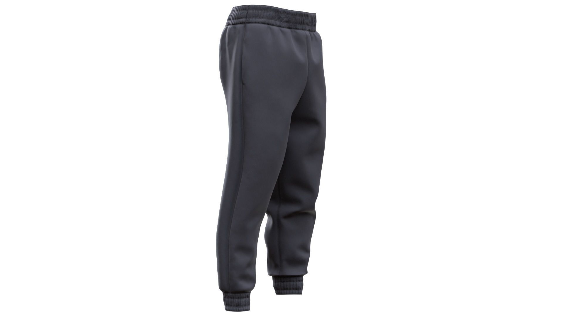 Pants Low-poly 3D model_5