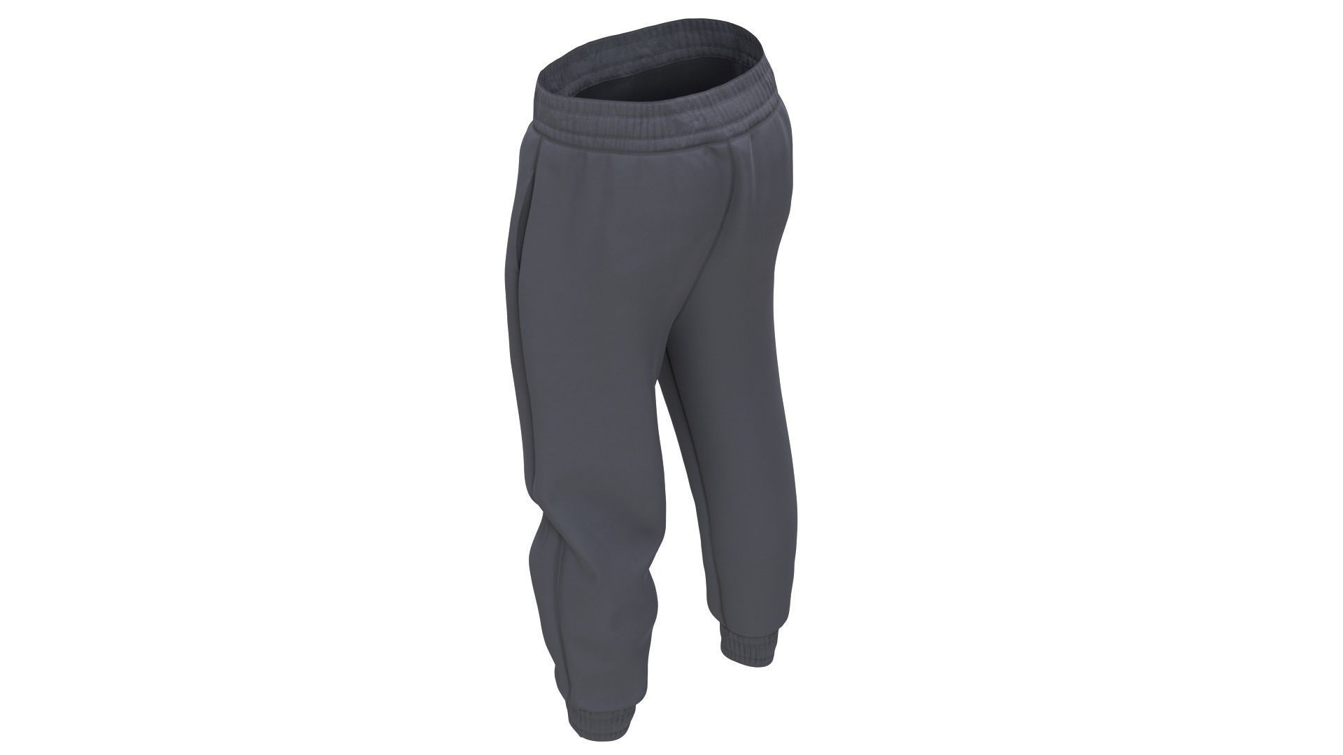 Pants Low-poly 3D model_9