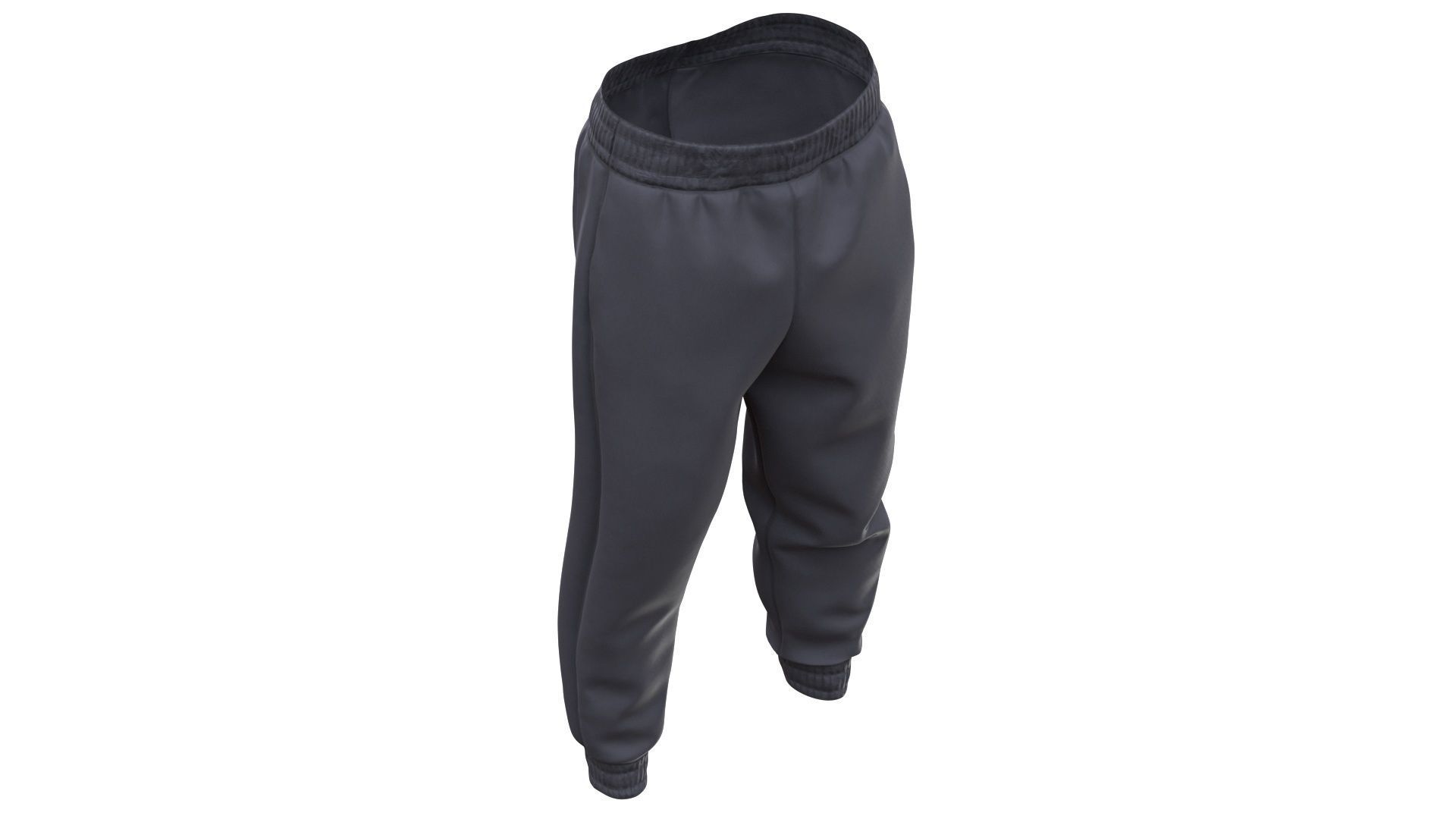 Pants Low-poly 3D model_10