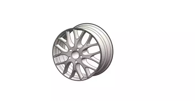 car wheel rim 3D print model