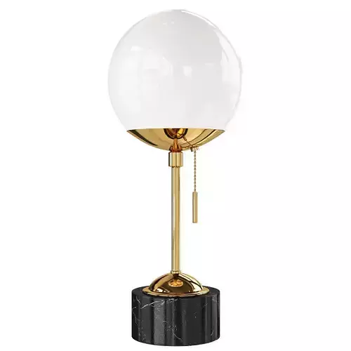 Reagan Brass and Black Marble Table Lamp