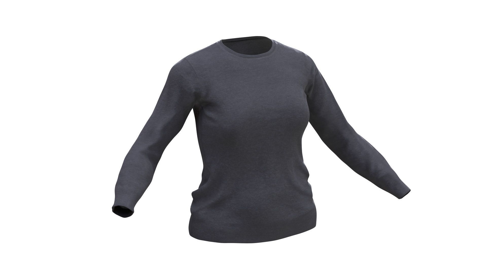Sweater Low-poly 3D model_2