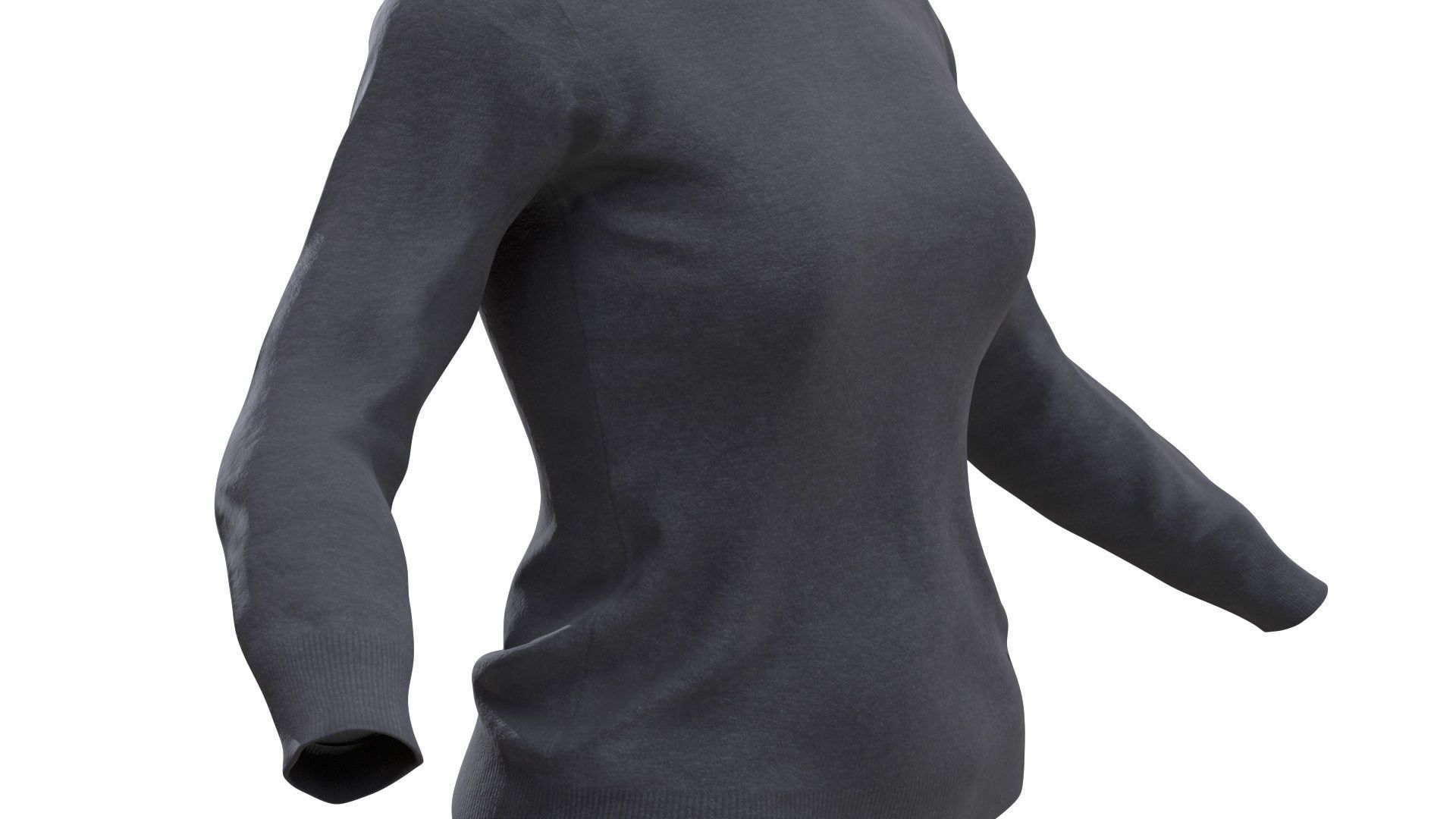 Sweater Low-poly 3D model_9