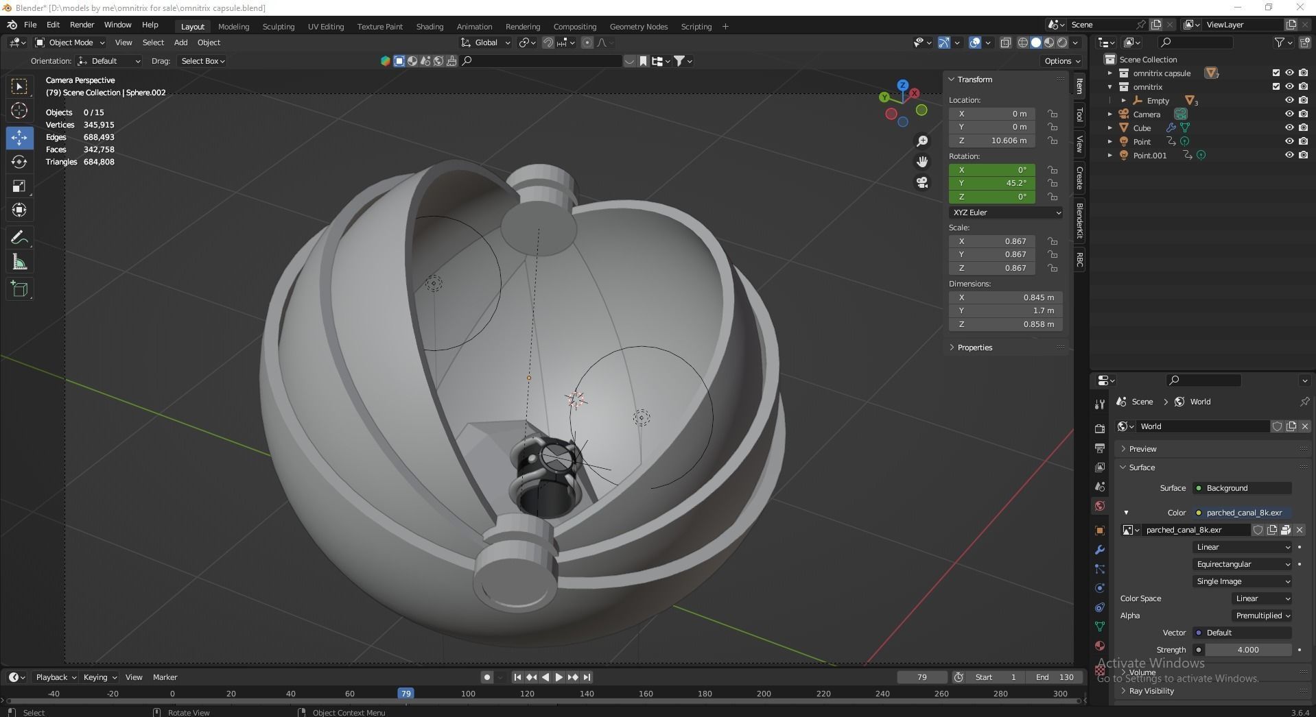Ben 10 Omnitrix Capsule 3D model_6