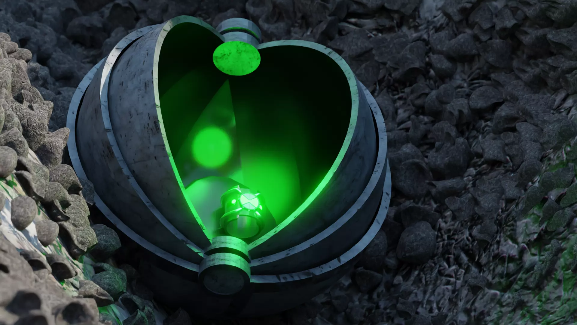 Ben 10 Omnitrix Capsule 3D model_0