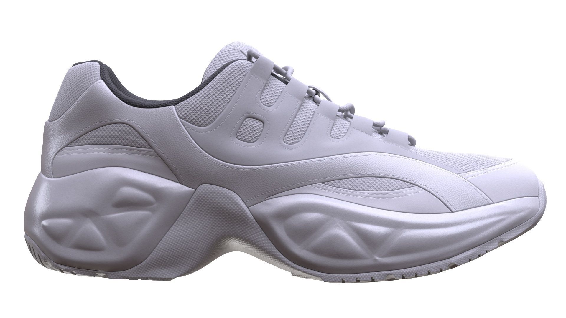 Sneakers Low-poly 3D model_5