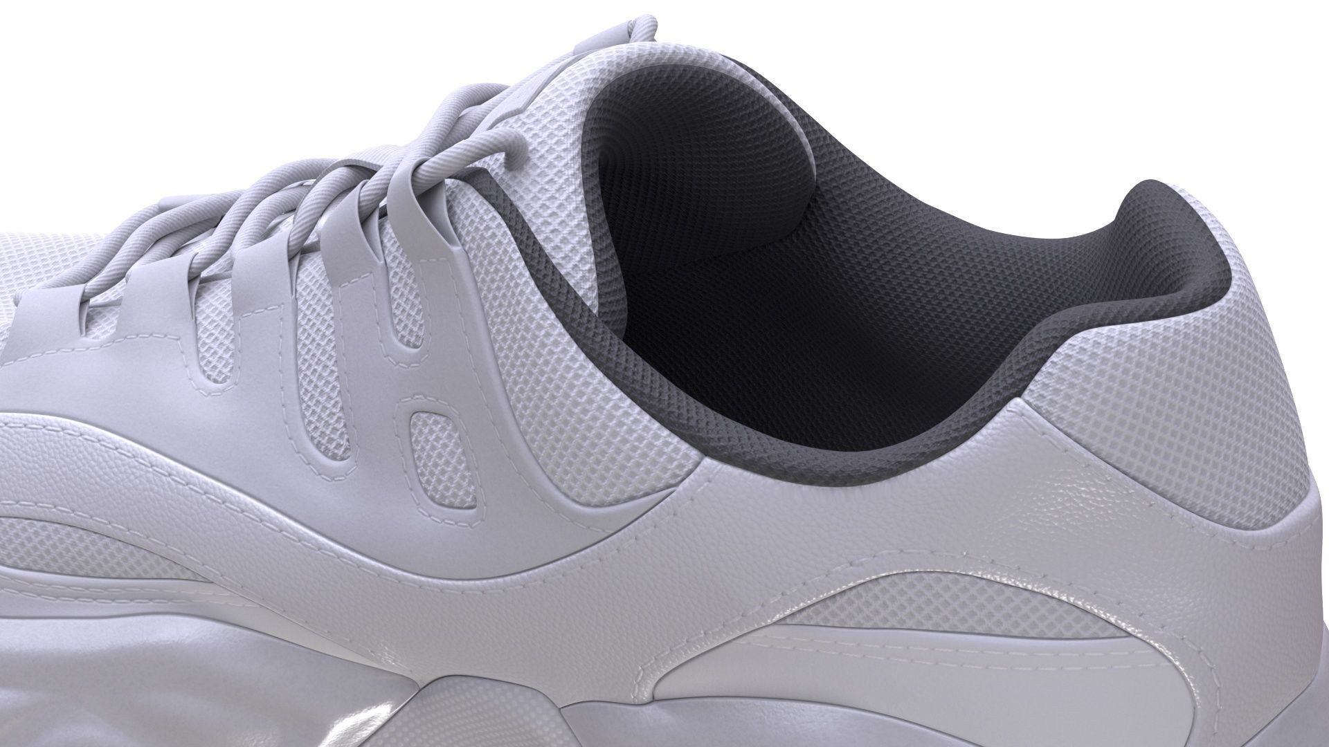 Sneakers Low-poly 3D model_12