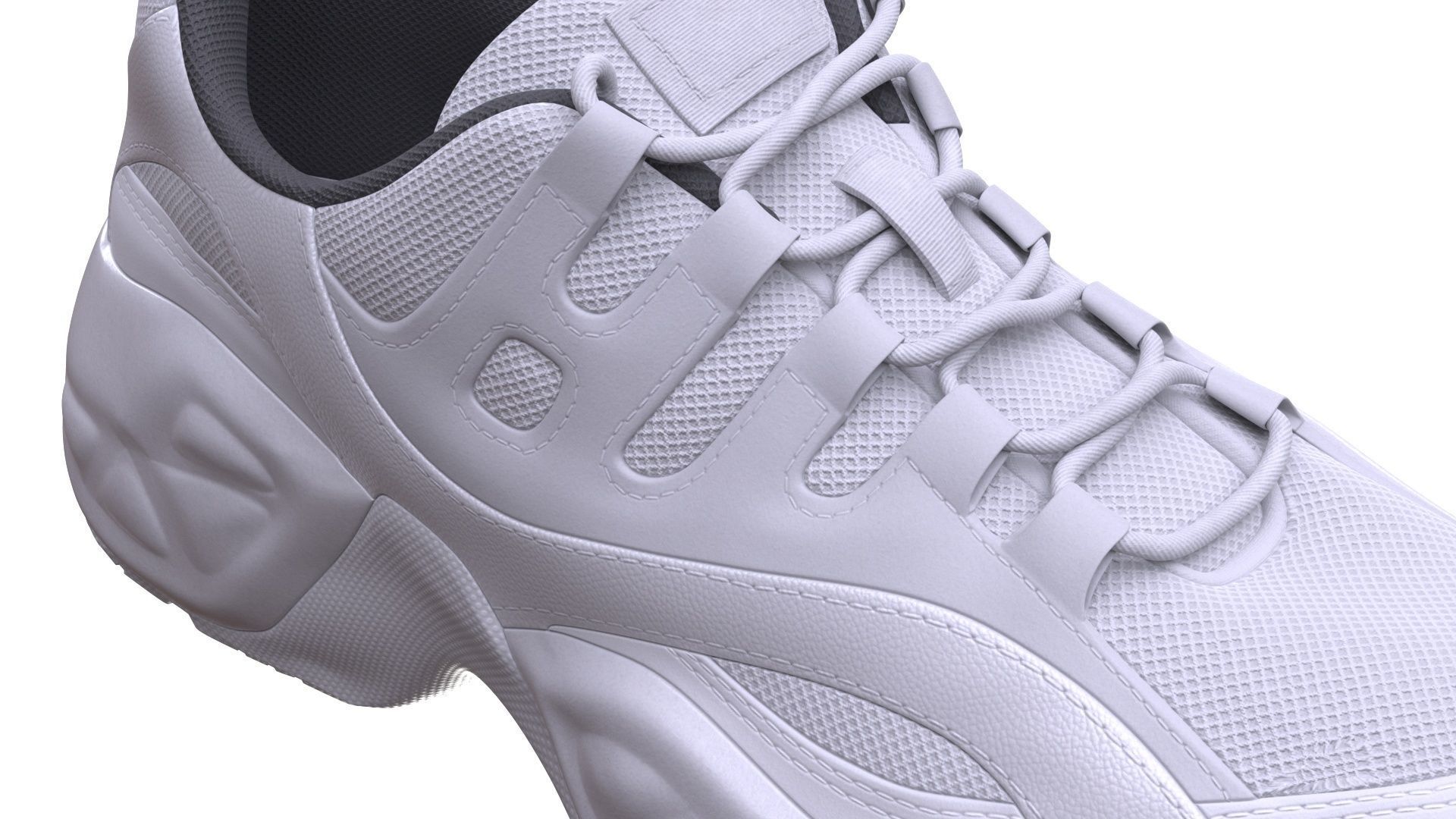 Sneakers Low-poly 3D model_10