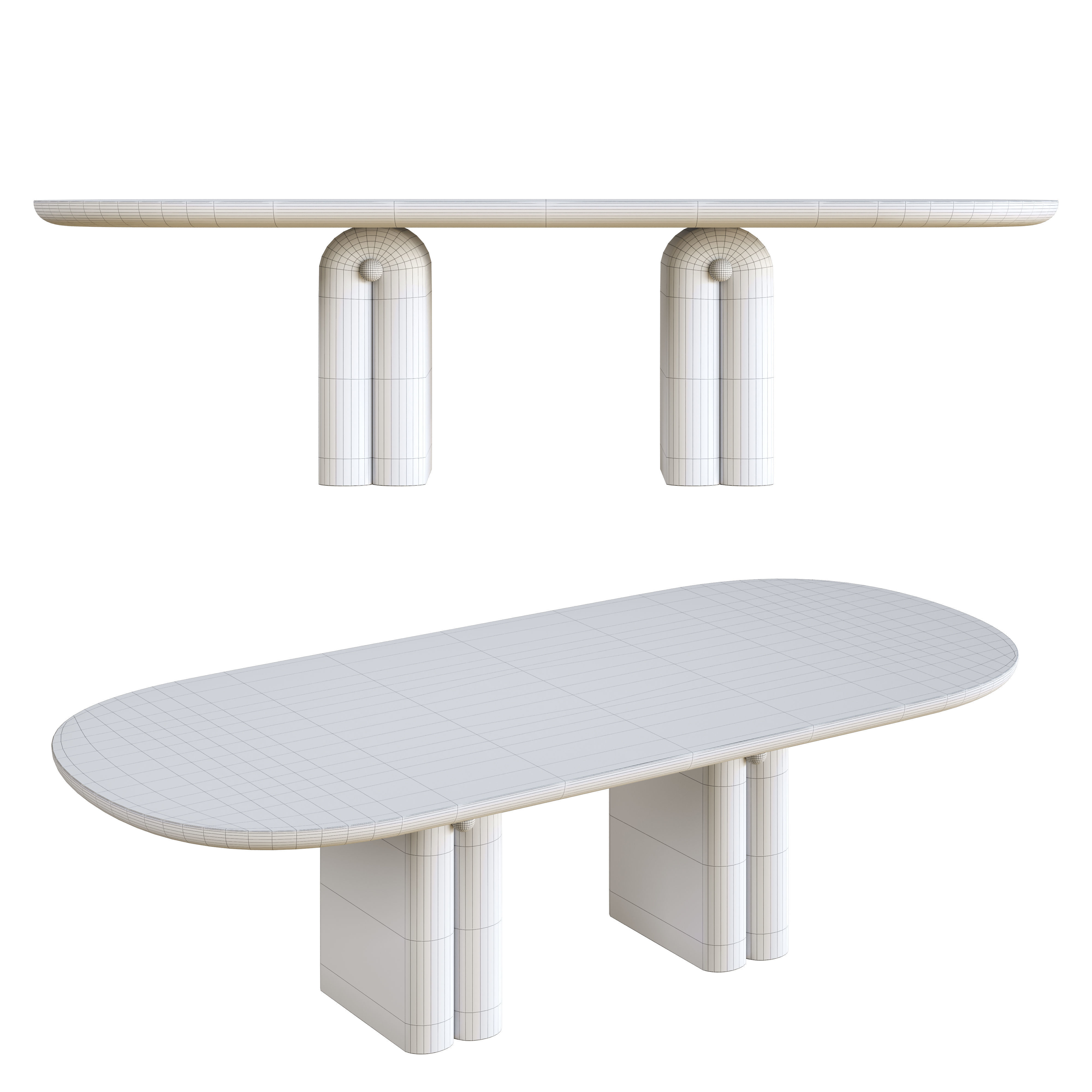 Pearl Dining Table 3D model_3