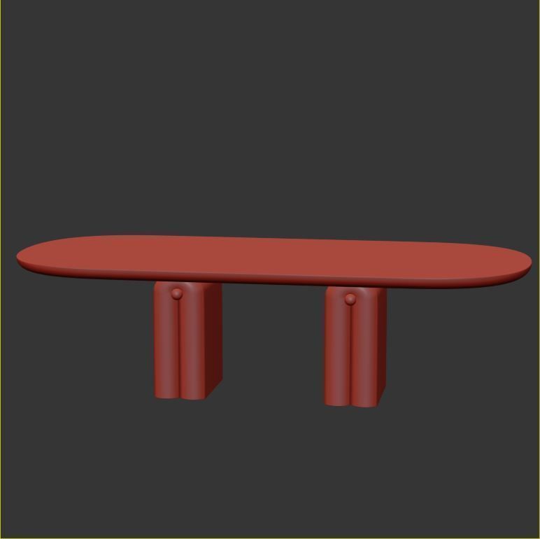 Pearl Dining Table 3D model_4