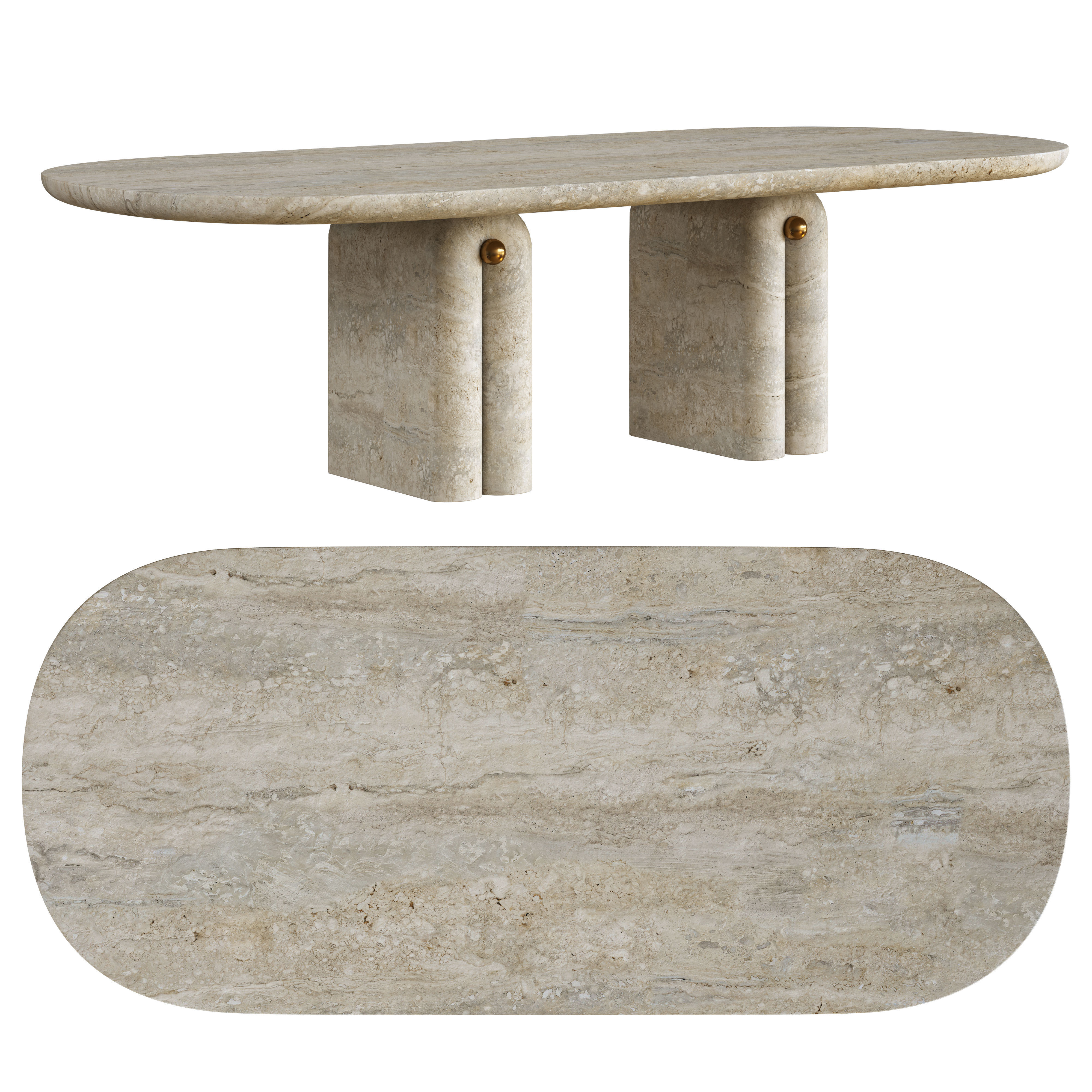 Pearl Dining Table 3D model_1