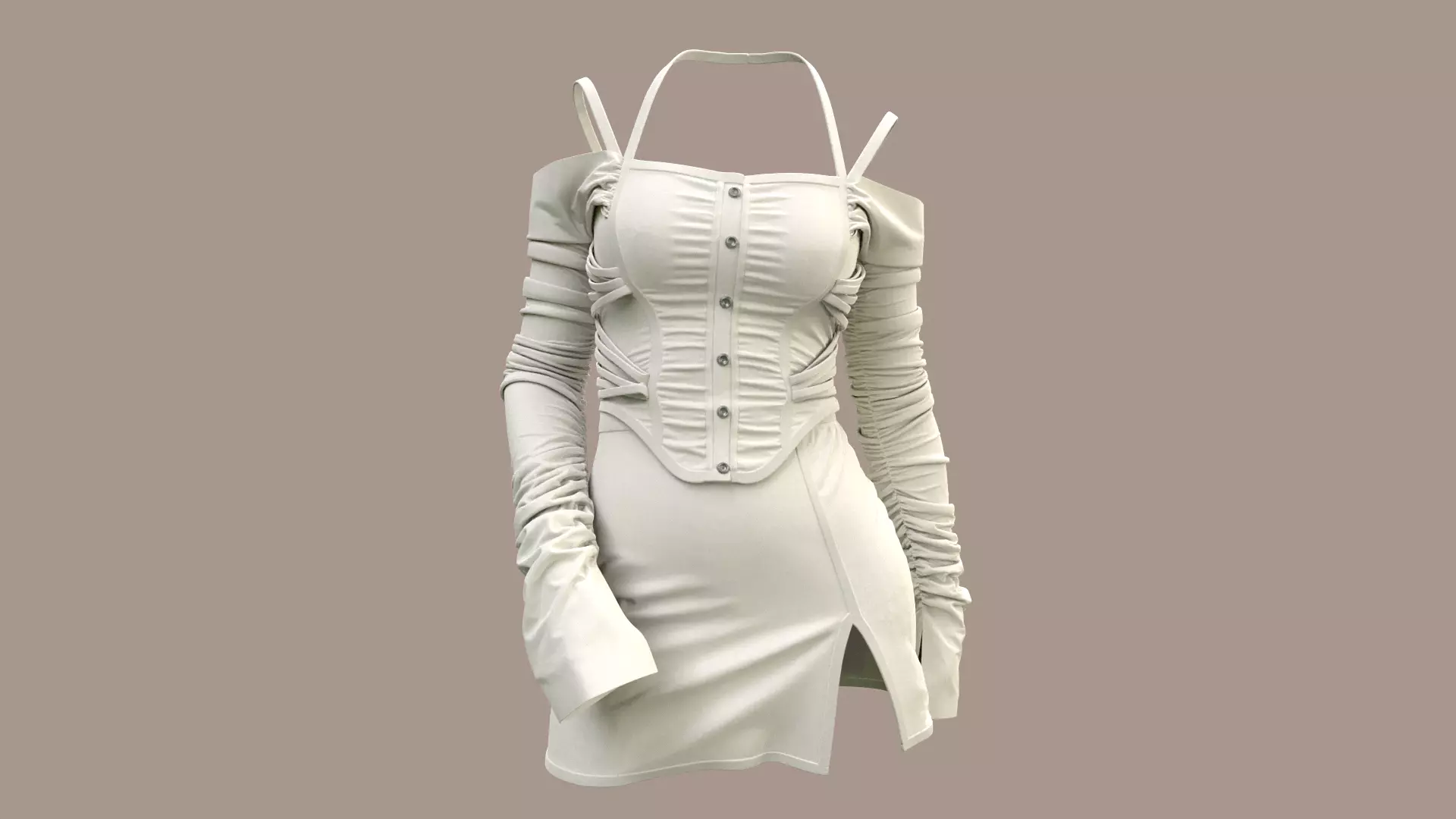 Female Corset Top 3D model
