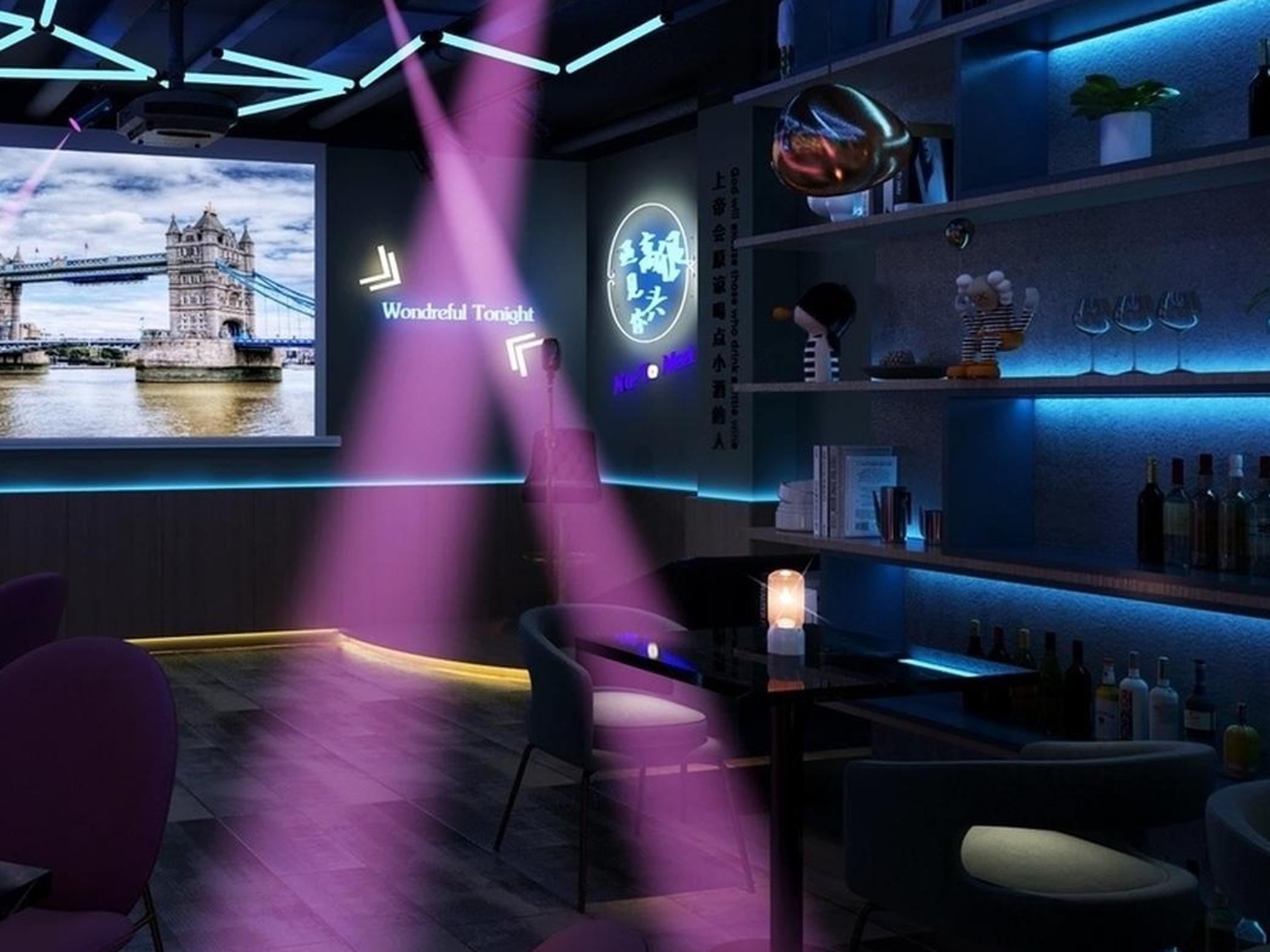 Leisure Modern bar Bar entertainment 3D model_3