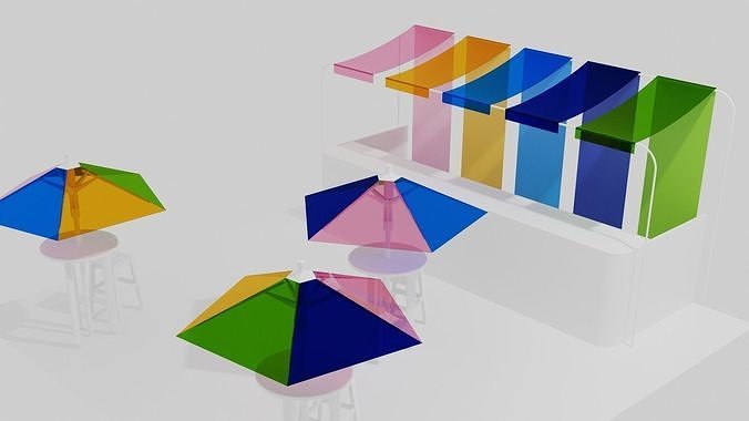 outdoor bar Free 3D model