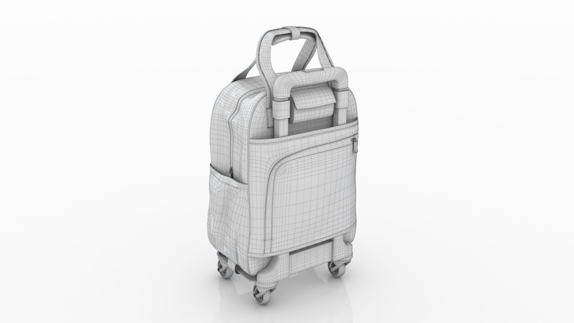Fashionable Travel Bag Low-poly 3D model_10