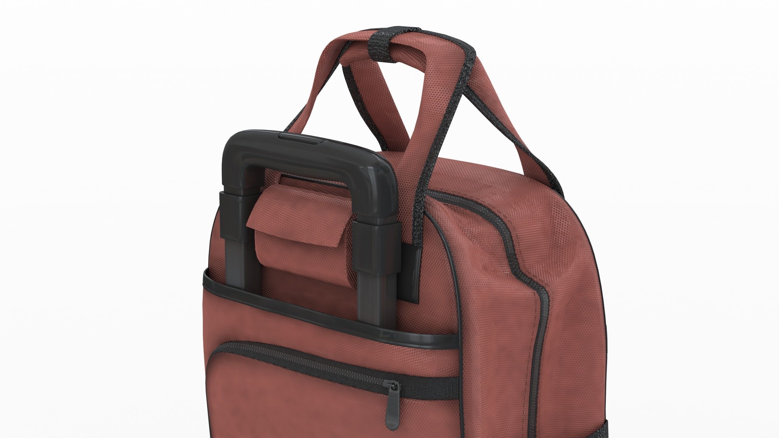Fashionable Travel Bag Low-poly 3D model_7