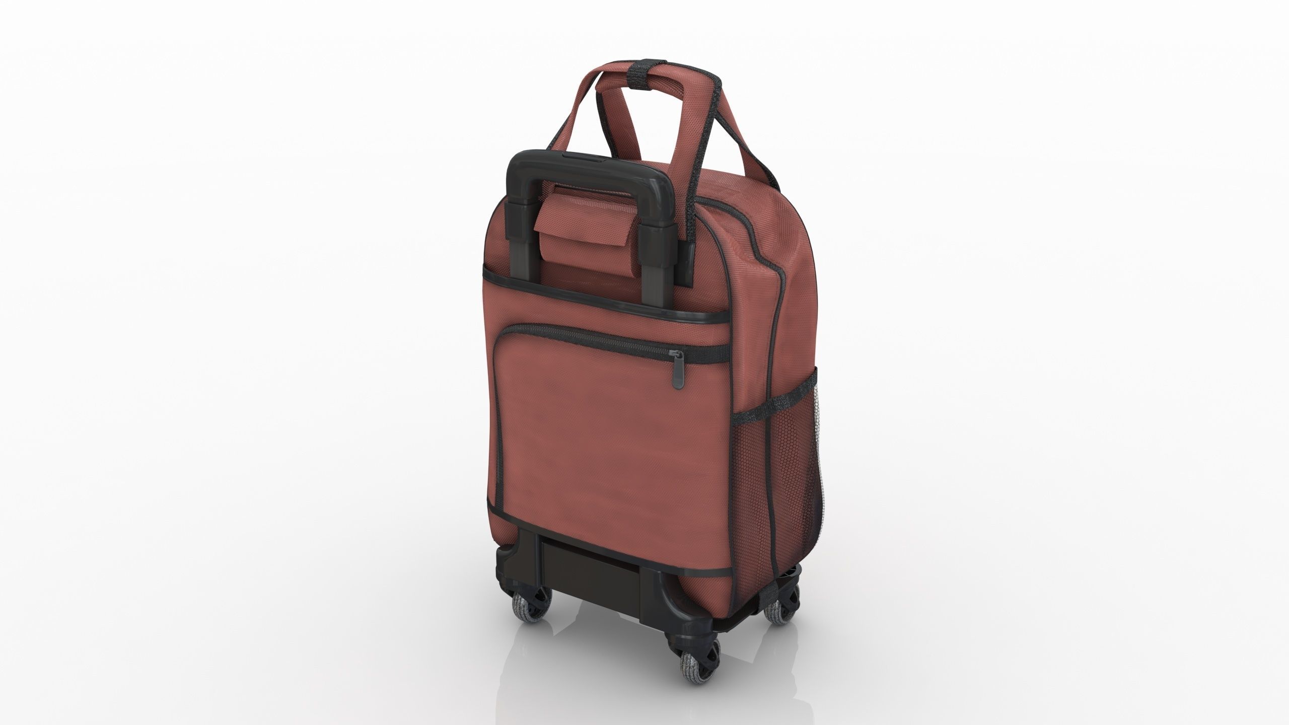 Fashionable Travel Bag Low-poly 3D model_4