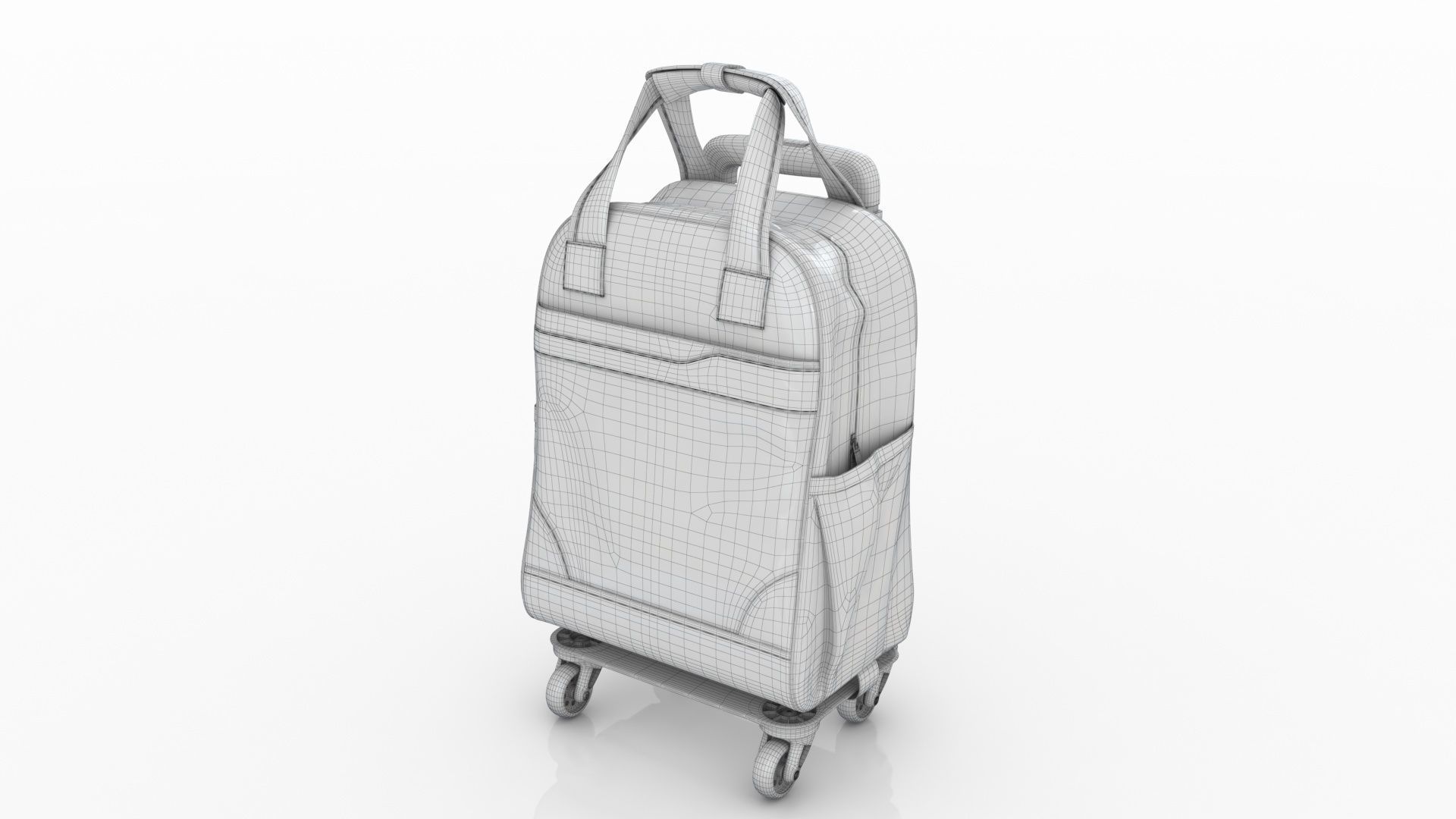 Fashionable Travel Bag Low-poly 3D model_9
