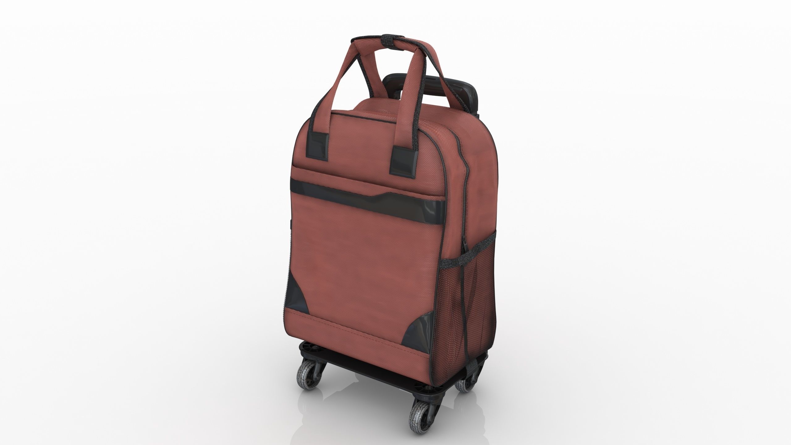 Fashionable Travel Bag Low-poly 3D model_2