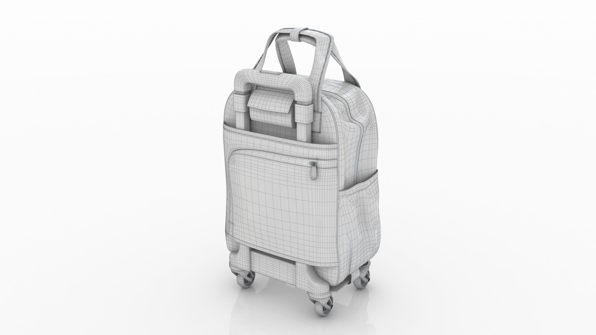 Fashionable Travel Bag Low-poly 3D model_11